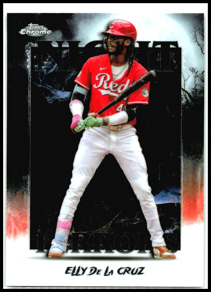 2025 Topps Chrome Update Night Terrors #NT-6 Elly De La Cruz Cincinnati Reds