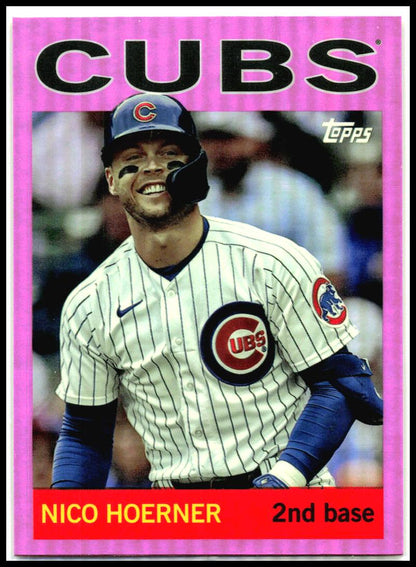 2025 Topps Archives Pink Foilboard #70 Nico Hoerner Chicago Cubs