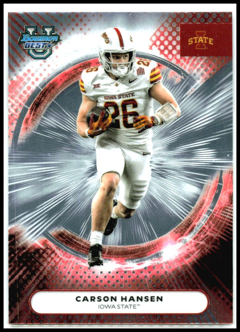 2025 Bowman University Best #37 Carson Hansen Iowa State Cyclones