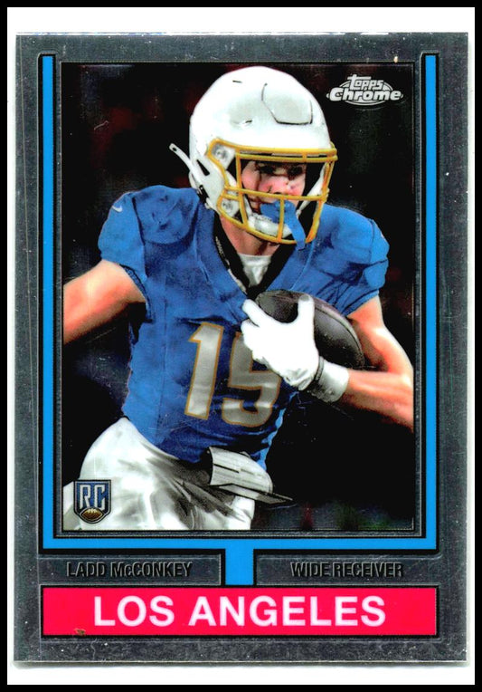2024 Topps Chrome 1974 Topps Football #74TF-10 Ladd McConkey Chargers