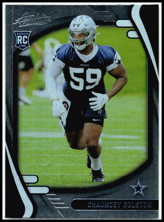 2021 Panini Absolute #192 Chauncey Golston Dallas Cowboys