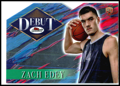 2024-25 Finest Debut #D-10 Zach Edey Memphis Grizzlies