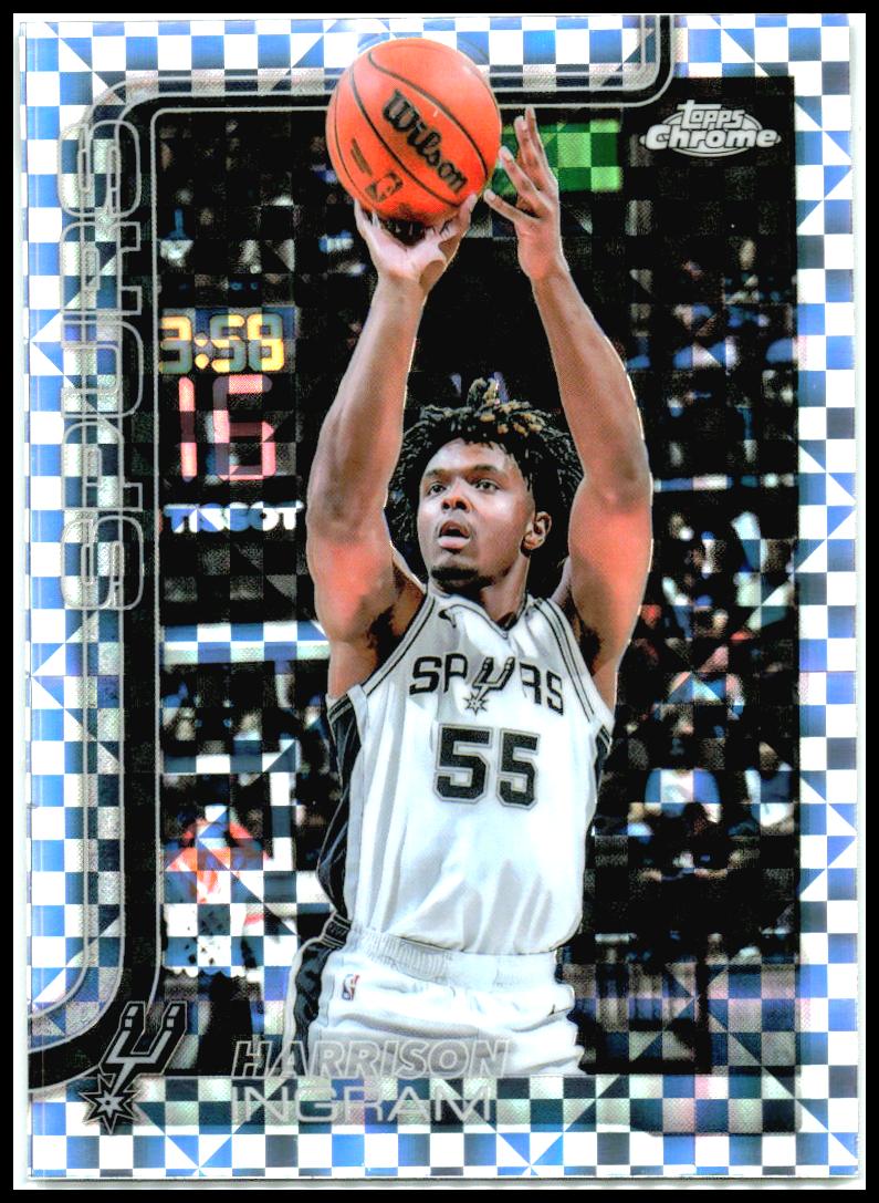 2025-26 Topps Chrome X-Fractor #222 Harrison Ingram San Antonio Spurs
