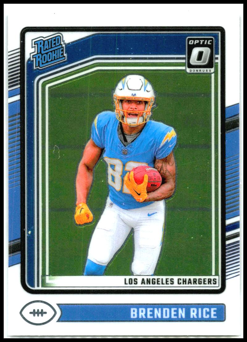 2024 Donruss Optic #213 Brenden Rice Rookie Los Angeles Chargers