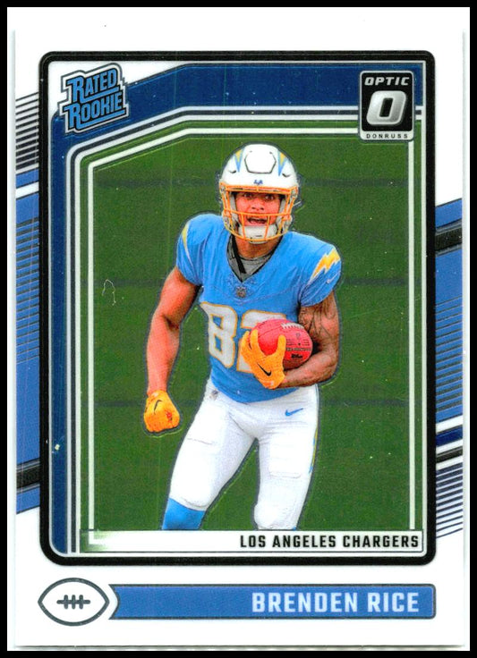 2024 Donruss Optic #213 Brenden Rice Rookie Los Angeles Chargers