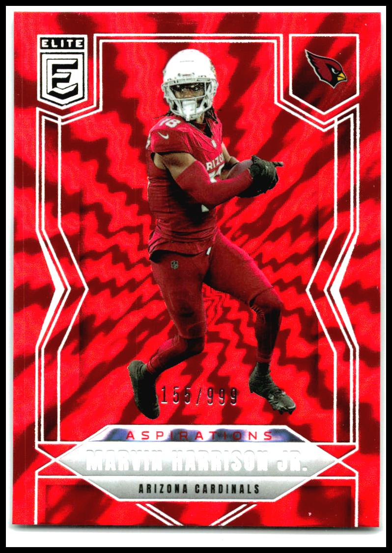 2025 Donruss Elite Aspirations Shimmer #97 Marvin Harrison Jr. Arizona