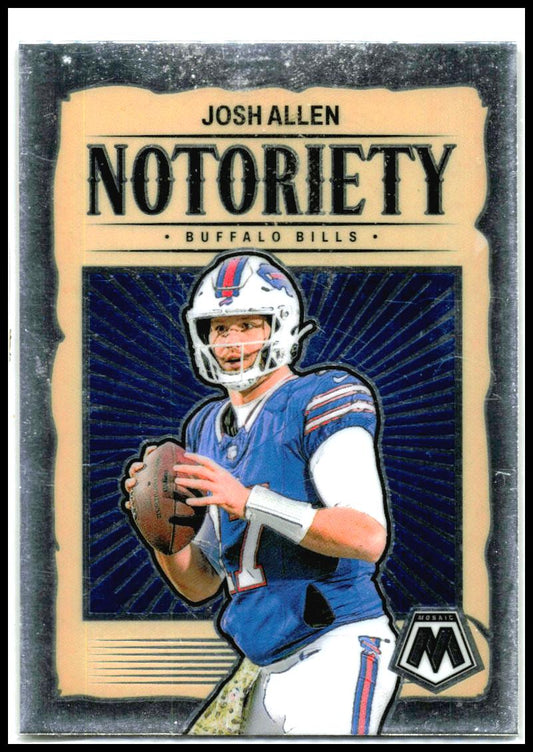 2024 Panini Mosaic Notoriety #4 Josh Allen Buffalo Bills