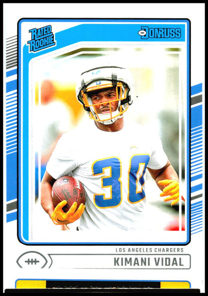 2024 Donruss #355 Kimani Vidal Rookie Los Angeles Chargers