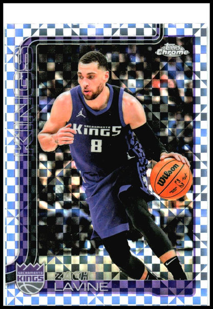 2025-26 Topps Chrome X-Fractor #232 Zach LaVine Sacramento Kings