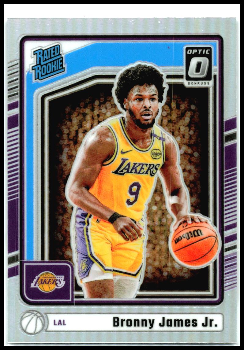 2024-25 Donruss Optic Holo #282 Bronny James Jr. Rookie Los Angeles Lakers