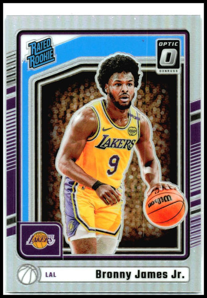 2024-25 Donruss Optic Holo #282 Bronny James Jr. Rookie Los Angeles Lakers