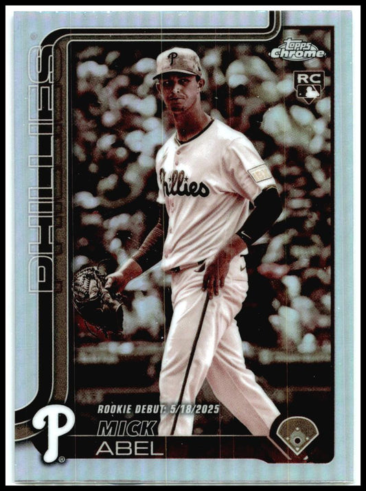 2025 Topps Chrome Update Sepia Refractors #USC87 Mick Abel Rookie Phillies