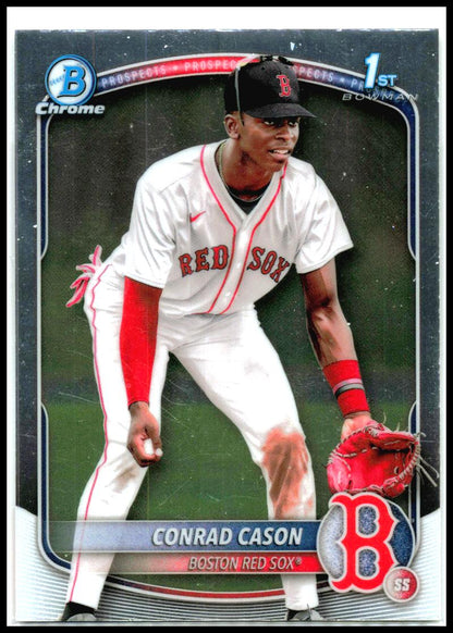 2025 Bowman Chrome Prospects #BCP-130 Conrad Cason Boston Red Sox