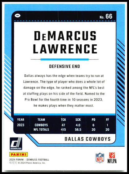 2024 Donruss #66 Demarcus Lawrence Dallas Cowboys