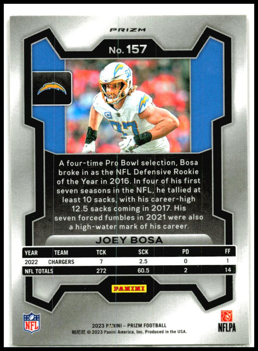 2023 Panini Prizm Disco #157 Joey Bosa Los Angeles Chargers