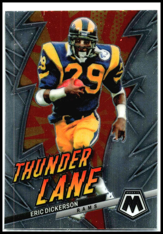 2023 Panini Mosaic Thunder Lane Mosaic #TL-ED Eric Dickerson Los Angeles Rams