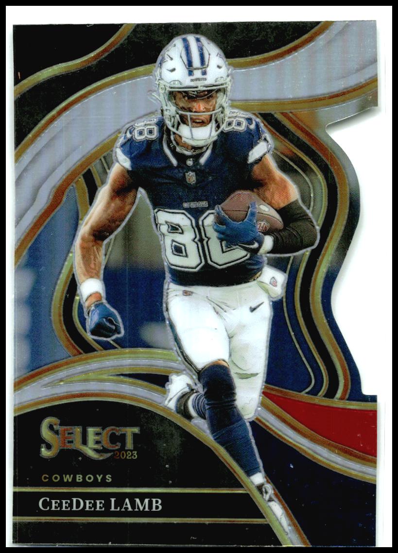 2023 Panini Select Black and Red Prizms Die Cuts #287 CeeDee Lamb Dallas Cowboys