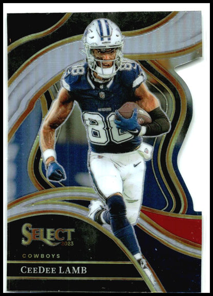 2023 Panini Select Black and Red Prizms Die Cuts #287 CeeDee Lamb Dallas Cowboys