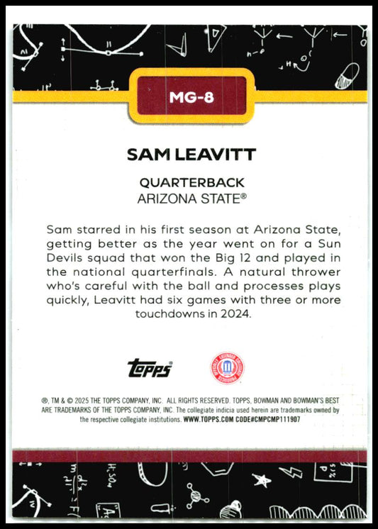 2025 Bowman University Best Making The Grade #MG-8 Sam Leavitt Sun Devils