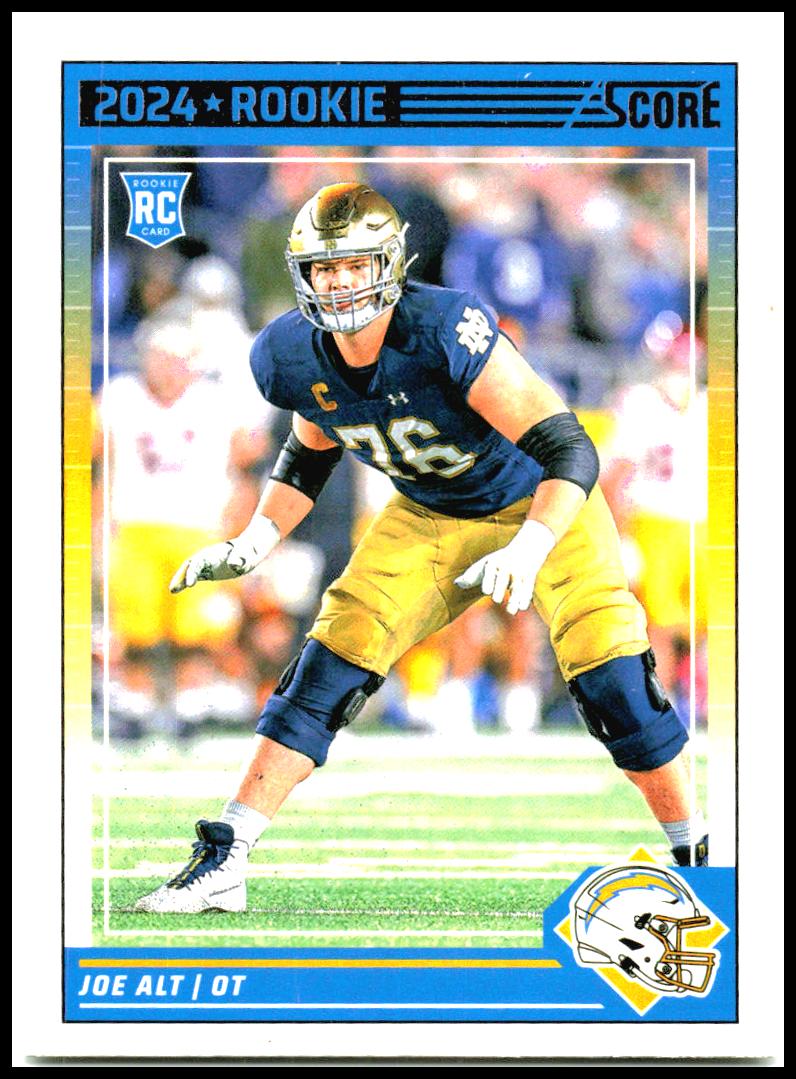 2024 Score #307 Joe Alt Rookie Los Angeles Chargers