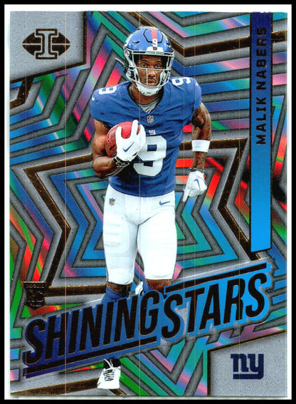 2024 Panini Illusions Shining Stars #5 Malik Nabers New York Giants