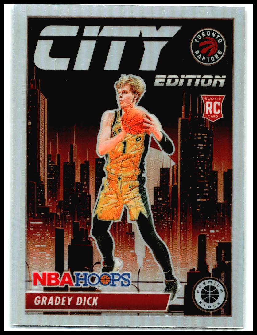 2023-24 Hoops Premium Stock City Edition Silver Prizm #6 Gradey Dick Raptors