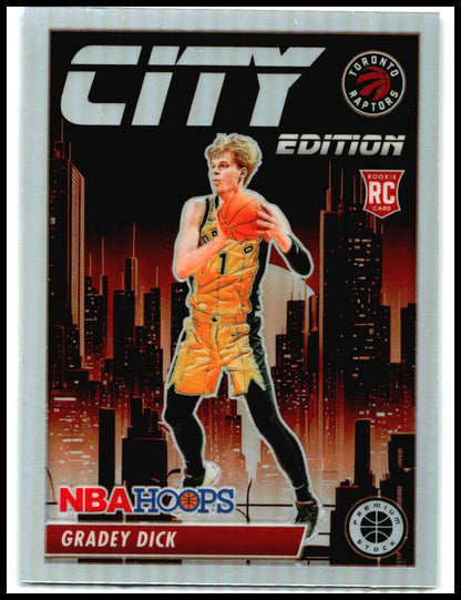 2023-24 Hoops Premium Stock City Edition Silver Prizm #6 Gradey Dick Raptors