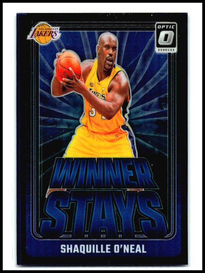 2024-25 Donruss Optic Winner Stays Purple #11 Shaquille O'Neal Lakers