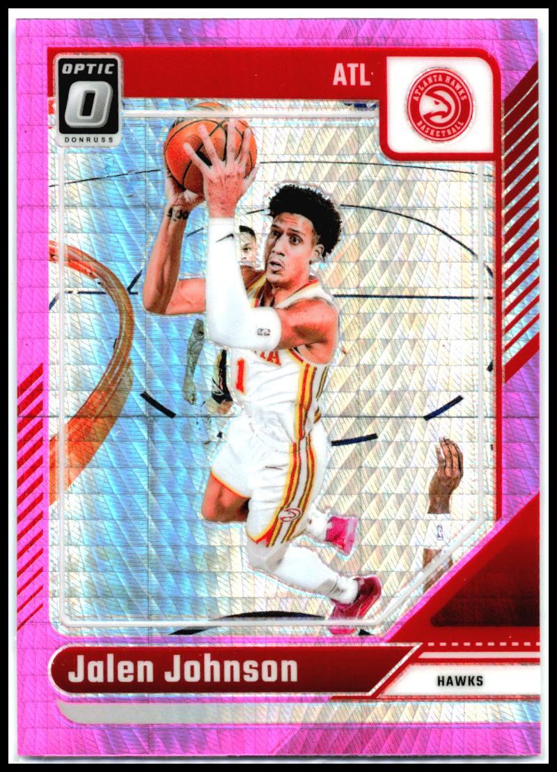 2024-25 Donruss Optic Hyper Pink #79 Jalen Johnson Atlanta Hawks