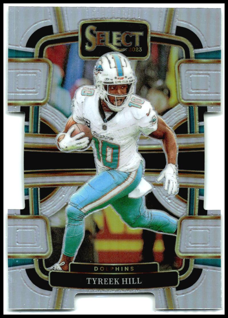 2023 Panini Select Silver Prizms Die Cuts #62 Tyreek Hill Miami Dolphins