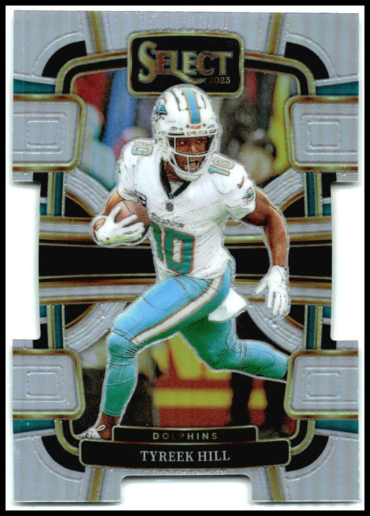 2023 Panini Select Silver Prizms Die Cuts #62 Tyreek Hill Miami Dolphins