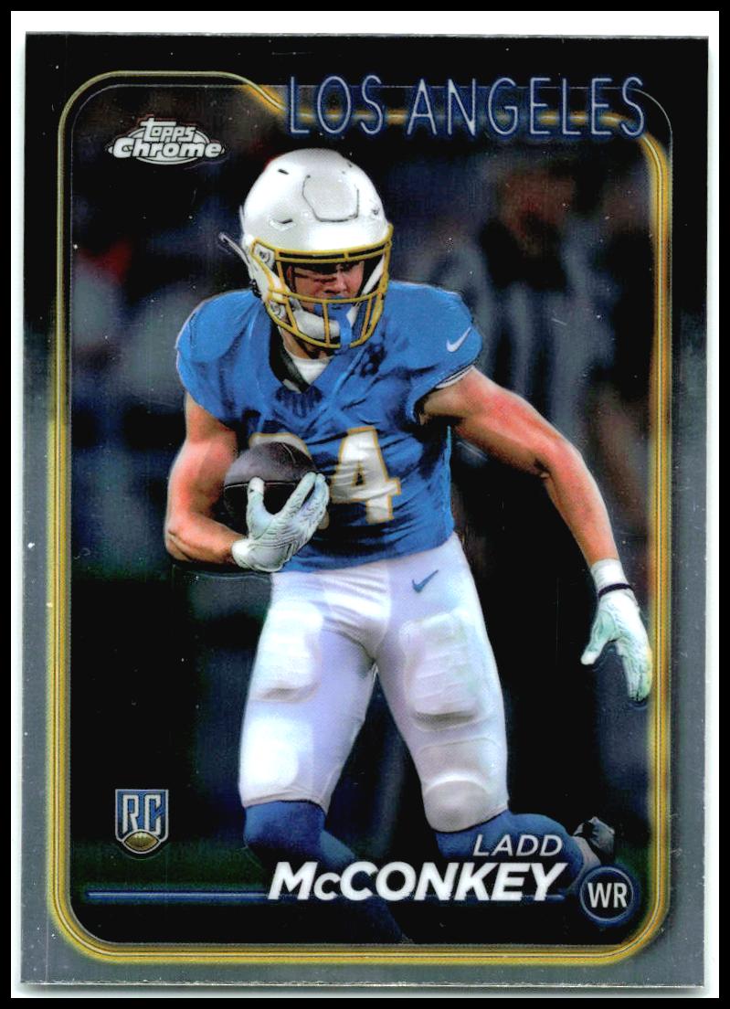 2024 Topps Chrome #212 Ladd McConkey Rookie Los Angeles Chargers