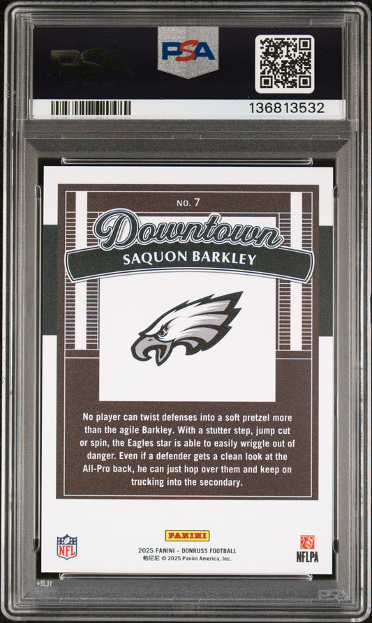 2025 Panini Donruss Downtown! #7 Saquon Barkley