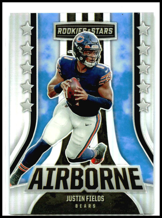 2023 Panini Rookies & Stars Airborne Silver #AI-6 Justin Fields Chicago Bears