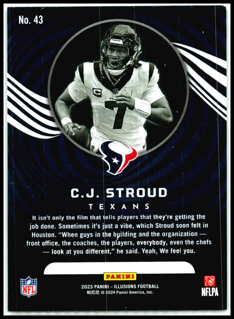 2023 Panini Illusions Emerald Trophy Collection #43 C.J. Stroud Rookie n Texans