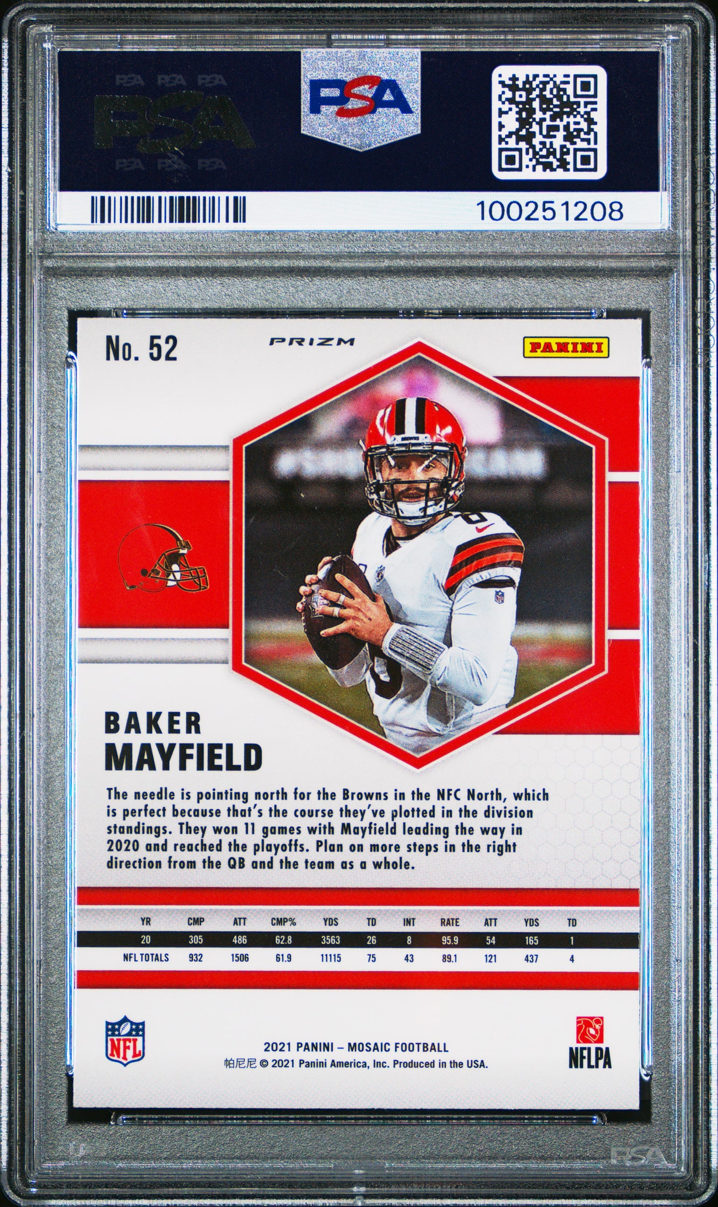 2021 Panini Mosaic Genesis #52 Baker Mayfield