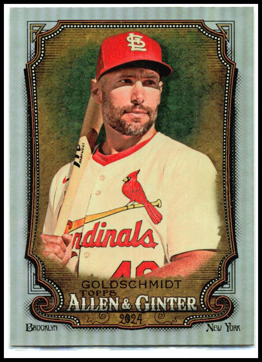 2024 Topps Allen & Ginter - Silver Portrait #149 Paul Goldschmidt St. Louis
