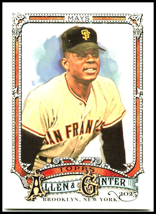2025 Topps Allen & Ginter #30 Willie Mays San Francisco Giants