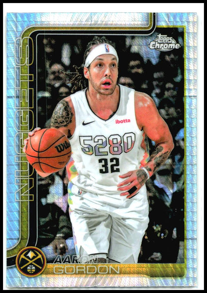 2025-26 Topps Chrome Prism Refractor #100 Aaron Gordon Denver Nuggets