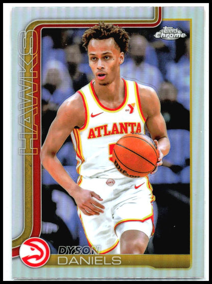 2025-26 Topps Chrome Refractor #68 Dyson Daniels Atlanta Hawks