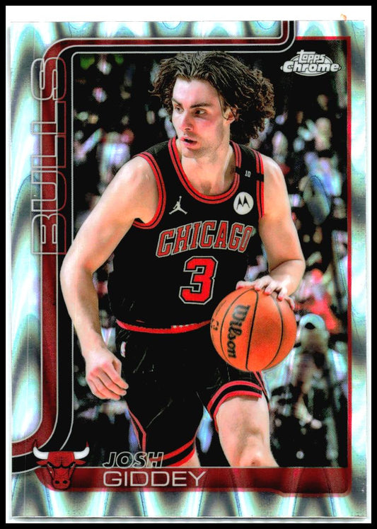 2025-26 Topps Chrome RayWave Refractor #48 Josh Giddey Chicago Bulls
