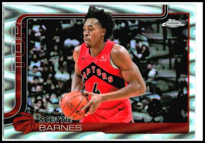 2025-26 Topps Chrome RayWave Refractor #203 Scottie Barnes Toronto Raptors