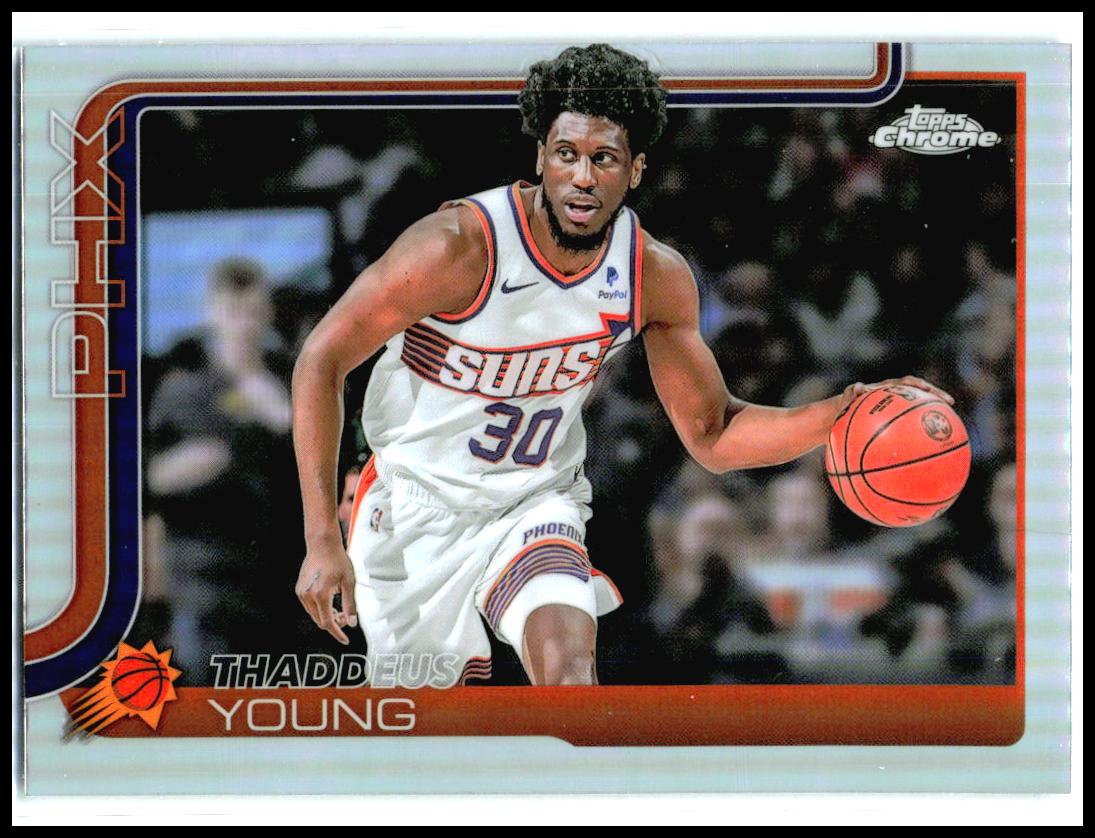 2025-26 Topps Chrome Refractor #135 Thaddeus Young Phoenix Suns