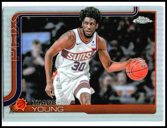 2025-26 Topps Chrome Refractor #135 Thaddeus Young Phoenix Suns