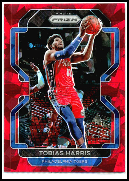 2021-22 Panini Prizm Red Ice #145 Tobias Harris Philadelphia 76ers