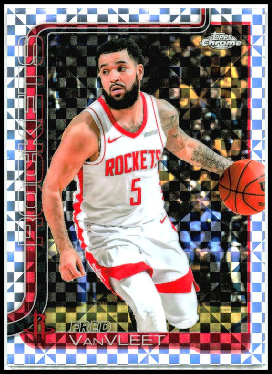 2025-26 Topps Chrome X-Fractor #66 Fred VanVleet Houston Rockets