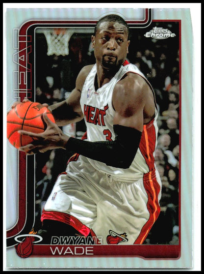 2025-26 Topps Chrome Refractor #241 Dwyane Wade Miami Heat