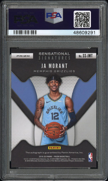 2019 Prizm Sensational Signatures Snstnl.Sg.-Chc.Prizm #JMT Ja Morant Auto
