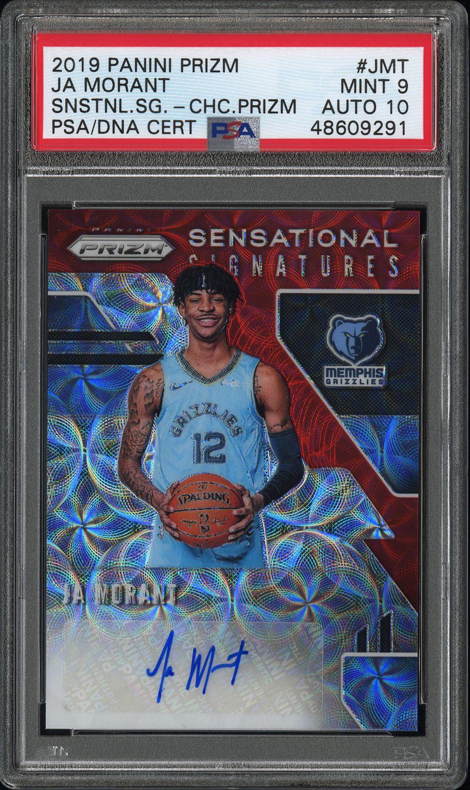 2019 Prizm Sensational Signatures Snstnl.Sg.-Chc.Prizm #JMT Ja Morant Auto
