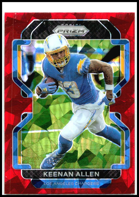 2021 Panini Prizm Red Ice #166 Keenan Allen Los Angeles Chargers